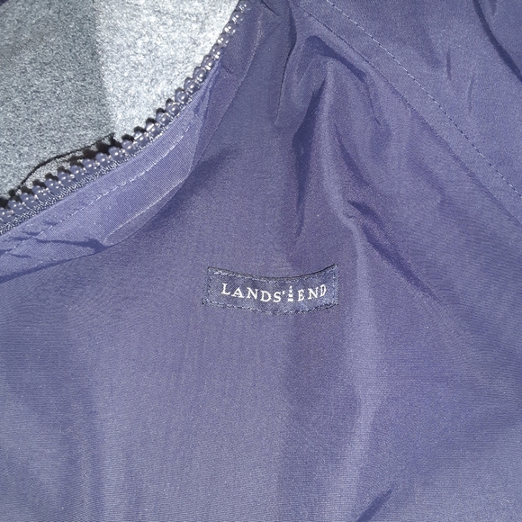 Navy Blue Land's End Jacket Large - Picture 1 of 7